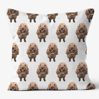 Personalised Dog Pattern Cushion