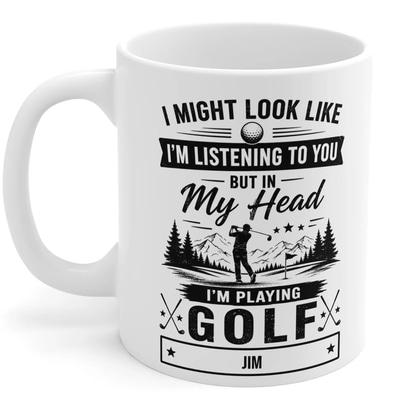 In My Head I'm Playing Golf Mug