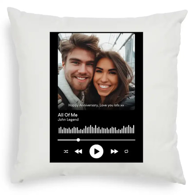 Personalised Spotify Song Cushion
