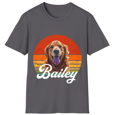 Personalised Retro Dog T-shirt