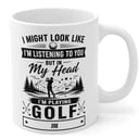 In My Head I'm Playing Golf Mug back/right