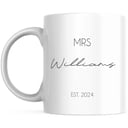 Wedding mug name
