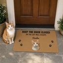 Curious Cats Personalised Doormat mockup