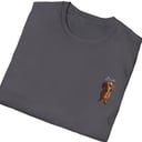 Dog name tshirt charcoal