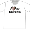 I Heart My Boyfriend personalised photo t-shirt