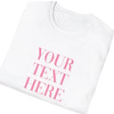 Custom Text T-Shirt Folded