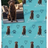 Dog blanket personalised example