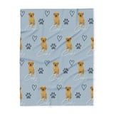 Dog blanket personalised example