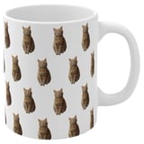 Cat mug pattern design