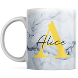 Marble mug gold design