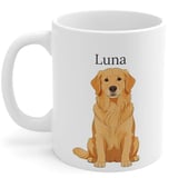 Pet Portrait Mug Golden Retriever