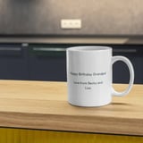 Personalised photo mug preview