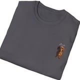 Dog name tshirt charcoal