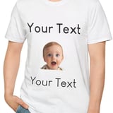 Personalised face tshirt examplle