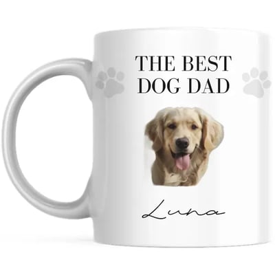 Personalised Best Dog Dad Mug