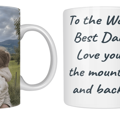 Personalised Photo Mug - Photo Upload & Message