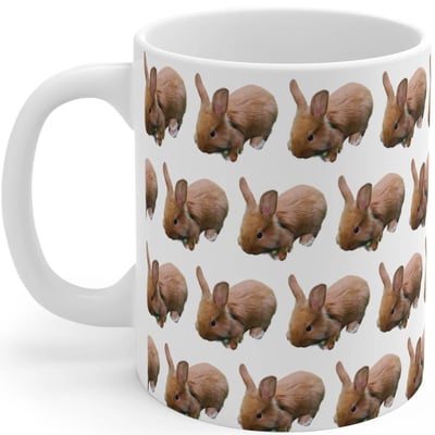 Personalised Rabbit Mug