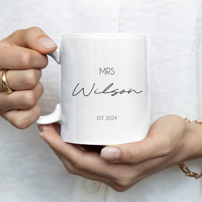 Personalised Wedding Gift Mug