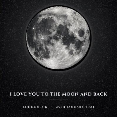 Personalised Moon Phase Print