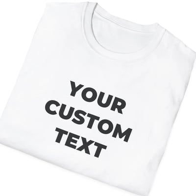Personalised Text T-Shirt
