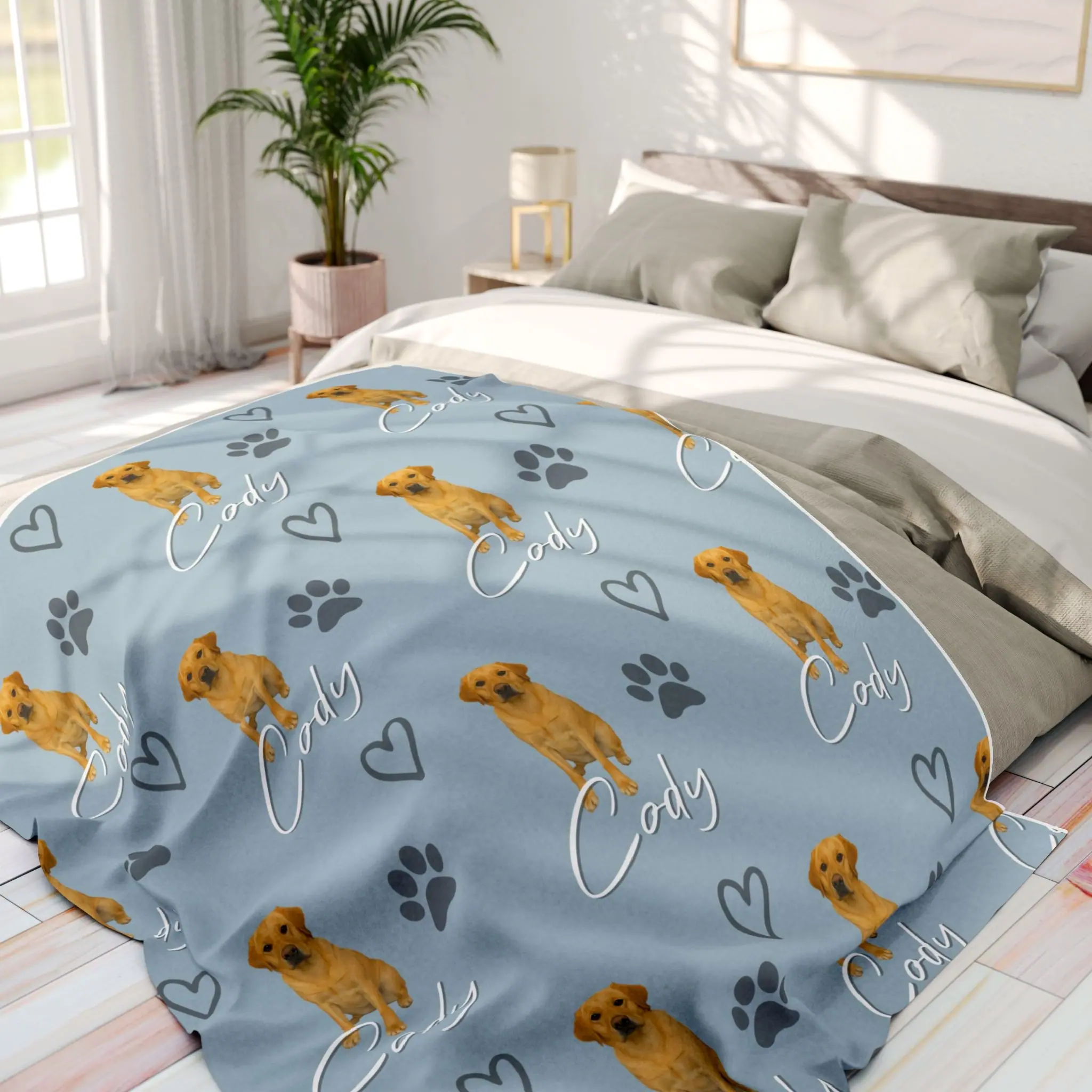 Dog blanket custom example