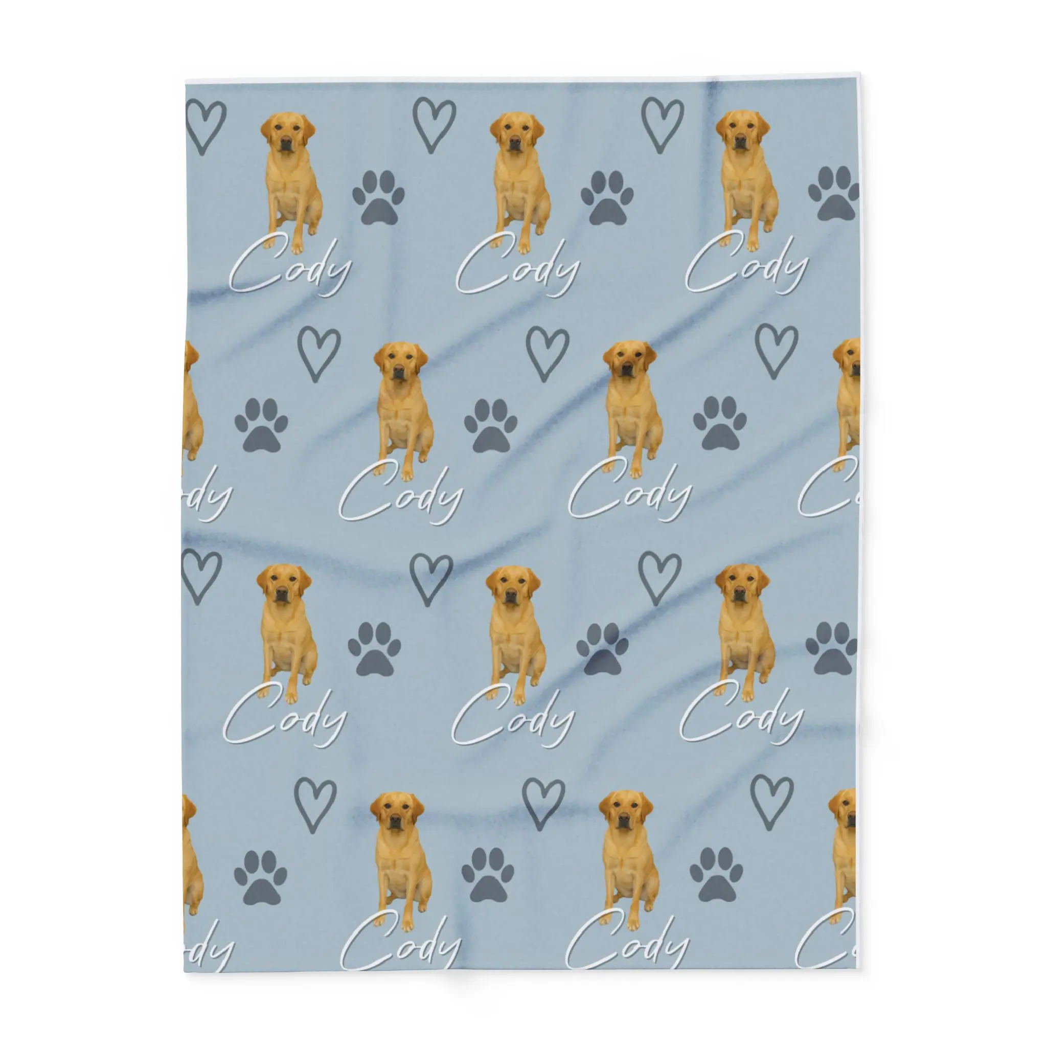 Dog blanket personalised example