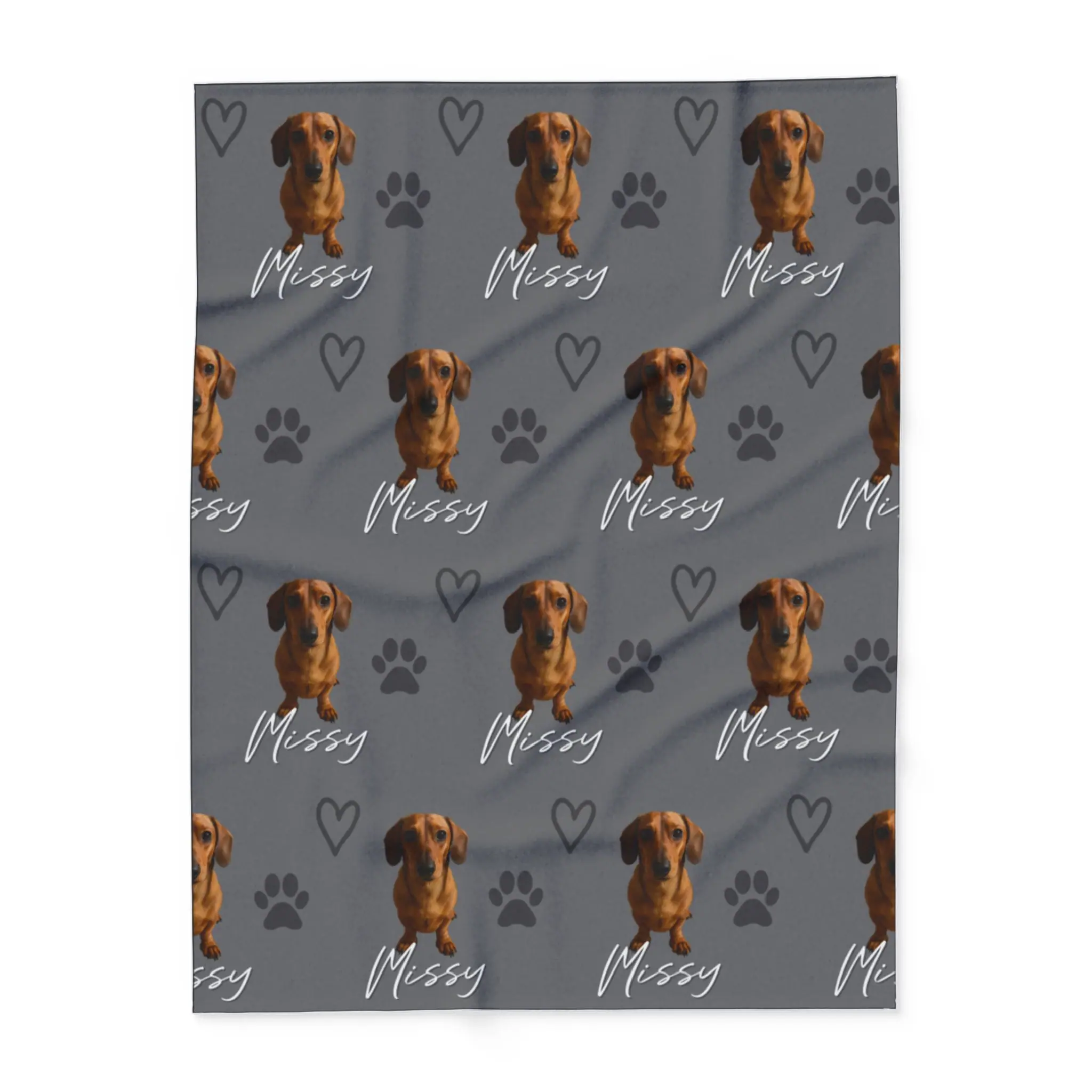 Dog blanket personalised example