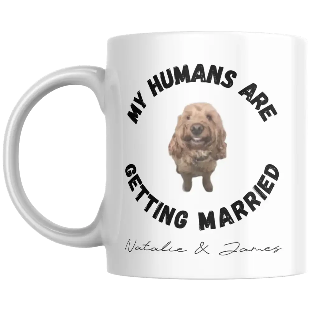 Personalised Dog Engagement Gift Mug thumbnail image