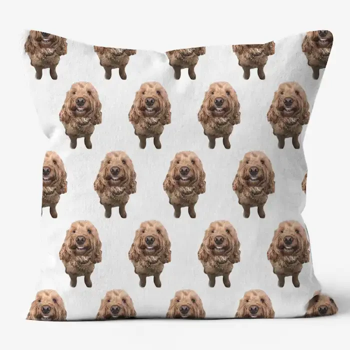 Personalised Dog Pattern Cushion thumbnail image