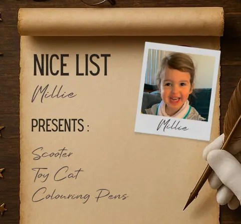 Personalised Santa’s Nice List Generator example 