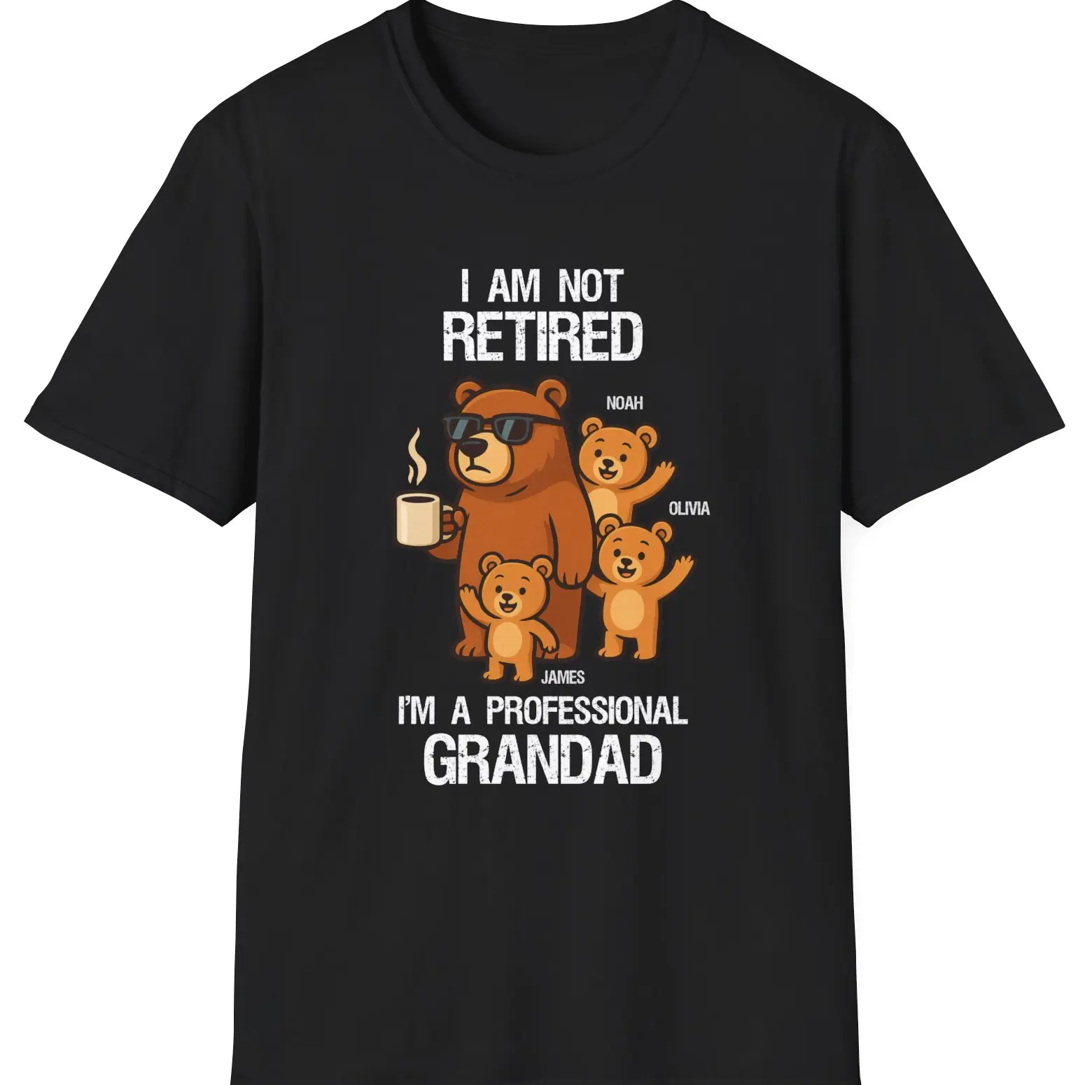 Professional Grandad Personalised T-shirt example