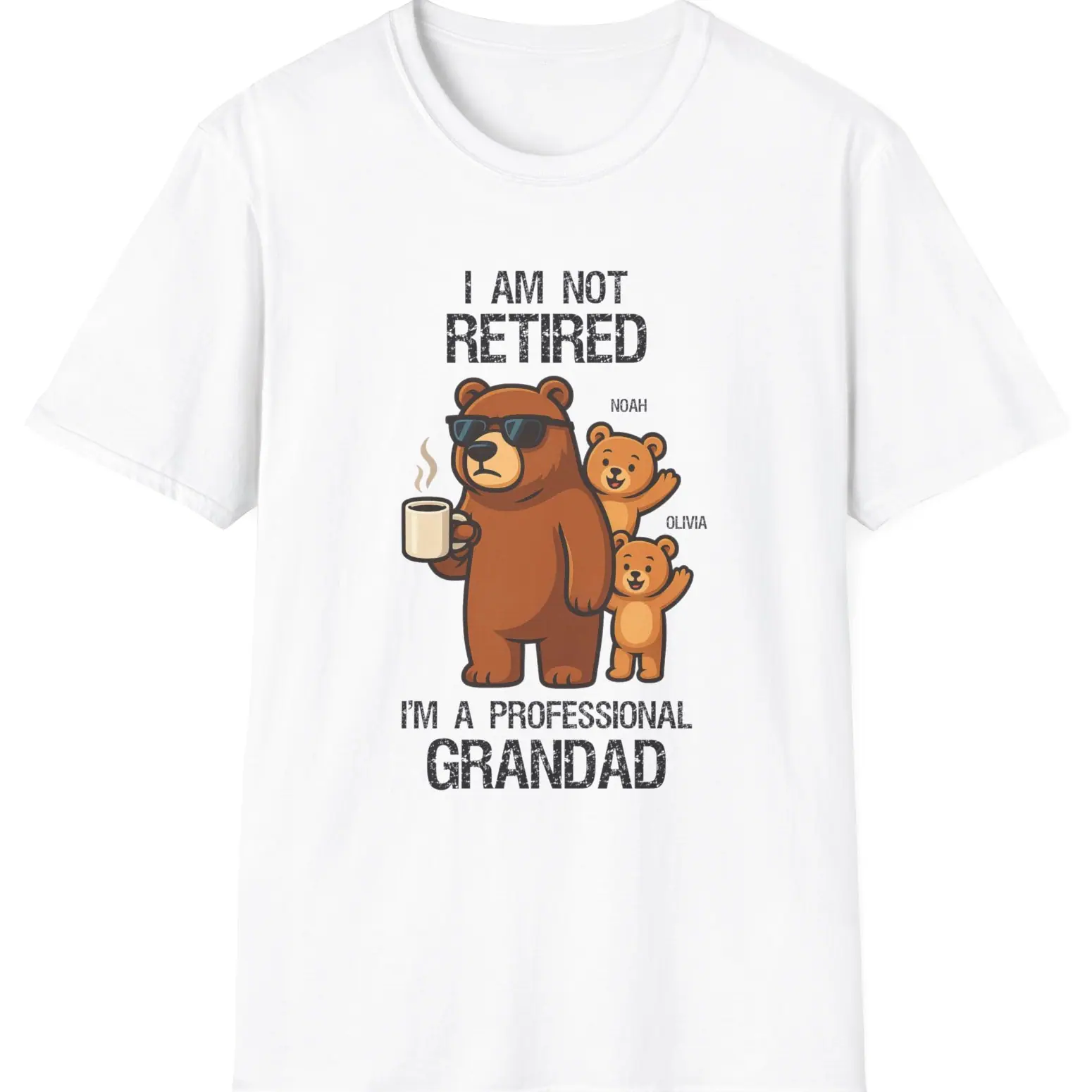 Professional Grandad Personalised T-shirt example